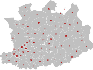 Municipalities Antwerp Belgium Map - Number.svg