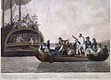 Флечер Кристијан и побуњеници остављају капетана Вилијама Блаја и још осамнаесторицу на отвореном мору.