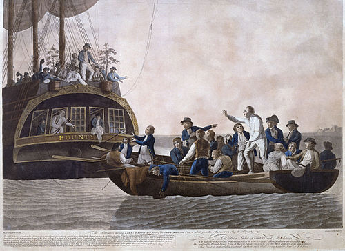 Bunt na HMS „Bounty” – kapitan William Bligh wraz z 18 marynarzami rozpoczyna rejs w szalupie na Timor