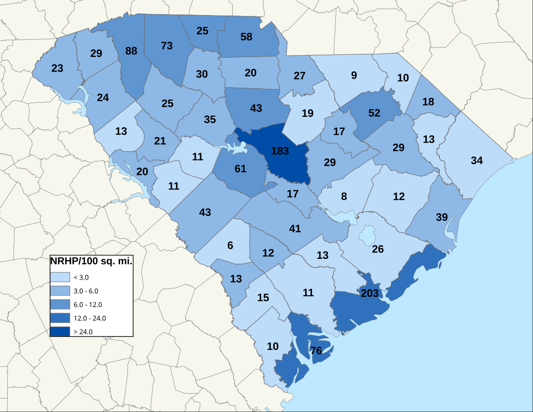 Registro Nacional de Lugares Históricos na Carolina do Sul