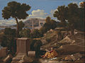 プッサン『パトモス島の聖ヨハネのいる風景』 1640年