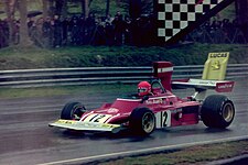 Niki Lauda was signed at Ferrari, after a recommendation by Clay Regazzoni. Niki Lauda 1974 Race of Champions 2.jpg