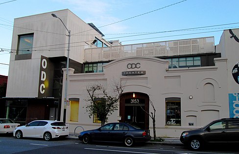 The ODC Theater at 3153 17th Street on the corner of Shotwell Street in the Mission District of San Francisco. The ODC Dance Commons is around the corner at 351 Shotwell Street. ODC Theater 3153 17th Street.jpg