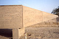 Pinto de la obelisko de Hatŝepsut, falinta, Karnak.