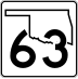 State Highway 63 marker