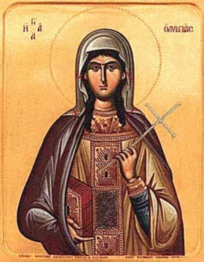 Icon of Saint Olympias the Deaconess