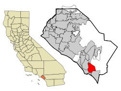 Location of San Juan Capistrano within Orange County, California.