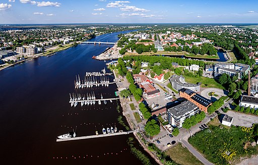 Pärnu kesklinn - Aerial photo of Pärnu in Estonia