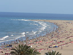 Stranden i Playa del Inglés.