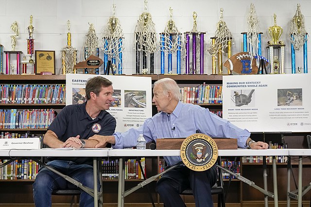 Beshear with President Joe Biden in 2022
