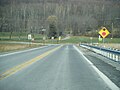 PA 662 northbound past PA 73 concurrency