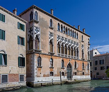 The Palazzo Pasqualigo Giovanelli on the Rio di Noale canal in Venice.