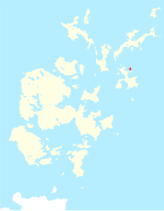 Location of Papa Stronsay