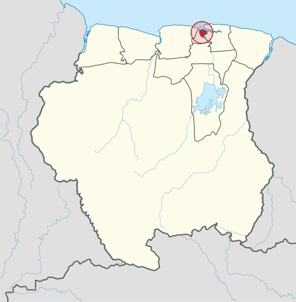 File:Paramaribo in Suriname (special marker).svg