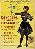 Un des posters édités à l'occasion des Jeux olympiques de Paris de 1900
