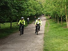 RBKC Parks Police patrol on bikes, Holland Park Park police on bikes, Holland Park - geograph.org.uk - 788999.jpg