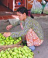 Marktkoopvrouw in Vietnam