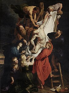 Peter Paul Rubens. Snímání z kříže (1612–1614)