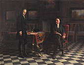 Nikolai Ge, Peter the Great Interrogating the Tsarevich Alexei Petrovich at Peterhof, 1871