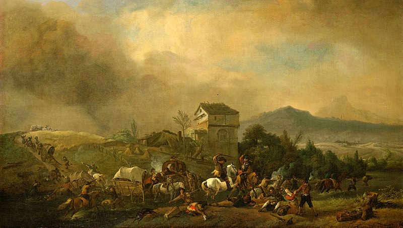 File:Philips Wouwerman - Überfall auf einen Wagenzug - GG 635 - Kunsthistorisches Museum.jpg