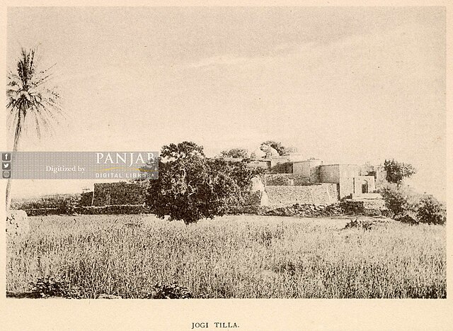 Photograph from 1905 of Tilla Jogian complex