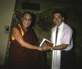 Pierre Toutain-Dorbec with the 14th Dalai Lama Pierre Toutain-Dorbec and the 14th Dalai Lama.jpg