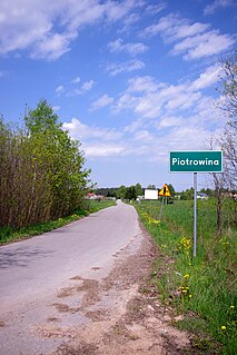 Piotrowina Village in Masovian Voivodeship, Poland