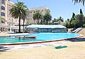 * Nomination Outdoor swimming pool of Argentino Hotel, Piriapolis, Uruguay --Ezarate 17:54, 11 February 2023 (UTC) * Decline  Oppose Main issue: The crop is unfortunate (at top and bottom), also slightly overexposed --NorbertNagel 21:12, 11 February 2023 (UTC)