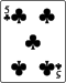 Playing card club 5.svg