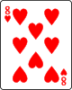 Playing card heart 8.svg