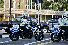 Motos de la police Brunéienne