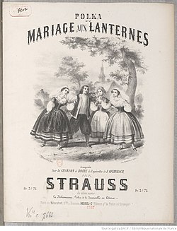 Zasnoubení při lucernách, polka na motivy z Offenbachovy opery od Isaaca Strausse
