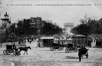 La porte de Neuilly vers 1900.