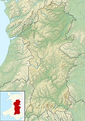 Location map Wales Powys
