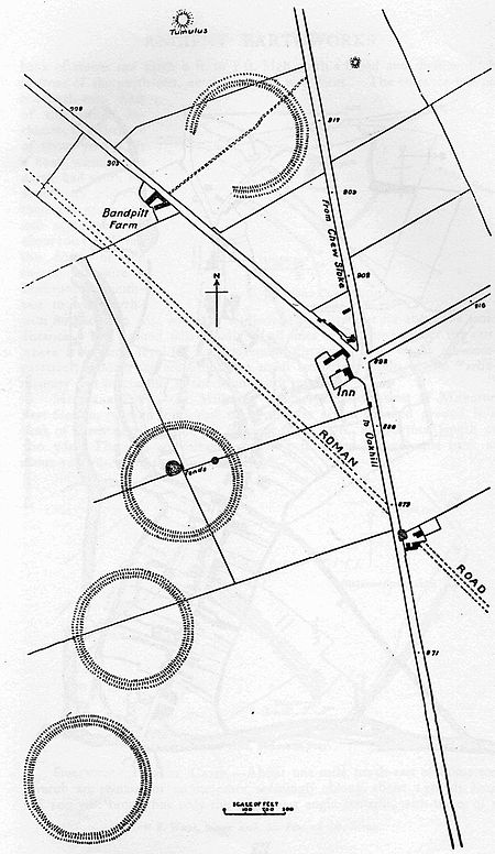 Priddy Rings Somerset Map