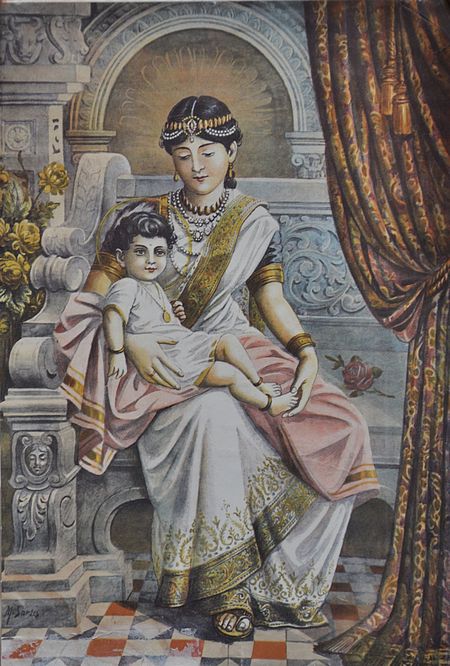 Tập_tin:Prince_Siddhartha_with_his_maternal_aunt_Queen_Mahaprajapati_Gotami.JPG