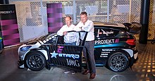 The Projekt E electric rallycross car Projekt E Rallycross Presentation 1.jpg