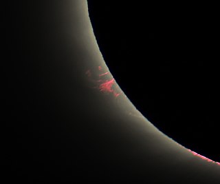 <span class="mw-page-title-main">Solar prominence</span> Structure extending off of the Suns surface