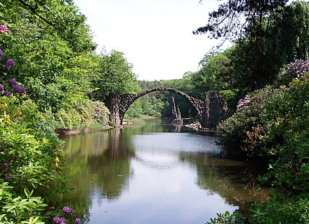 Rakotz bridge at the Azalea and Rhododendron park Kromlau