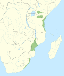 Range of the Eastern Green Mamba.svg