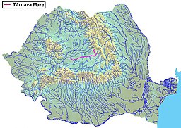 Kart over Târnava Mare