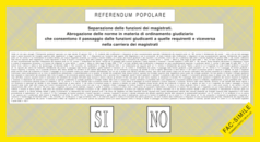 Ballot papers used in the referendum.