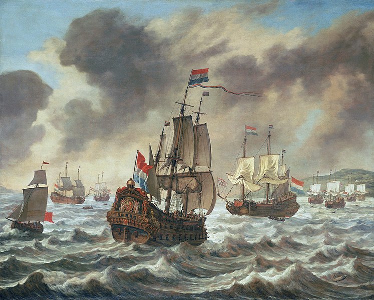 File:Reinier Nooms - Before the Battle of the Downs - c.1639.jpg