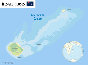 Karte der Îles Glorieuses