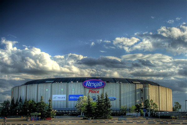 Exterior view of Rexall Place (c.2010)