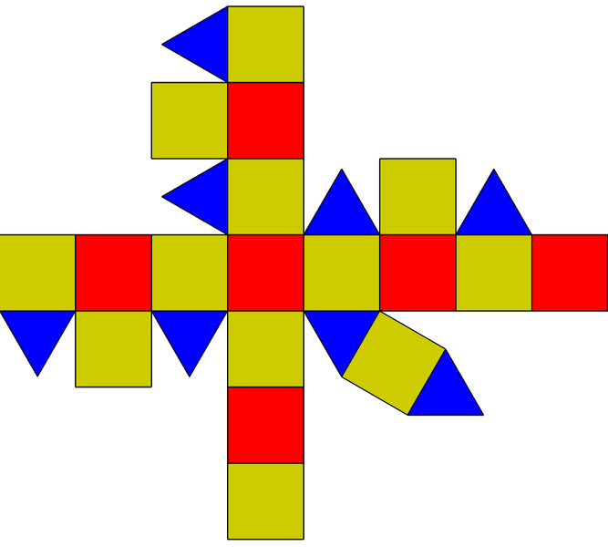 File:Rhombicuboctahedron flat.png