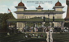 Riverview Park, Hell Gate scene, Chicago, Illinois, circa 1907-1914 Riverview Park, Hell Gate scene, Chicago, Illinois, circa 1907-1914.jpg
