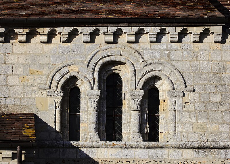 File:Romanesque windows Boisney.jpg