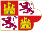 Royal Banner of the Crown of Castille (Early Style).svg