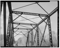 SOUTH PORTAL DETAIL, FACING NORTH - Earl Iron Bridge, Spanning Namekagon River at North Road, Earl, Washburn County, WI HAER WIS,65-EARL.V,1-8.tif